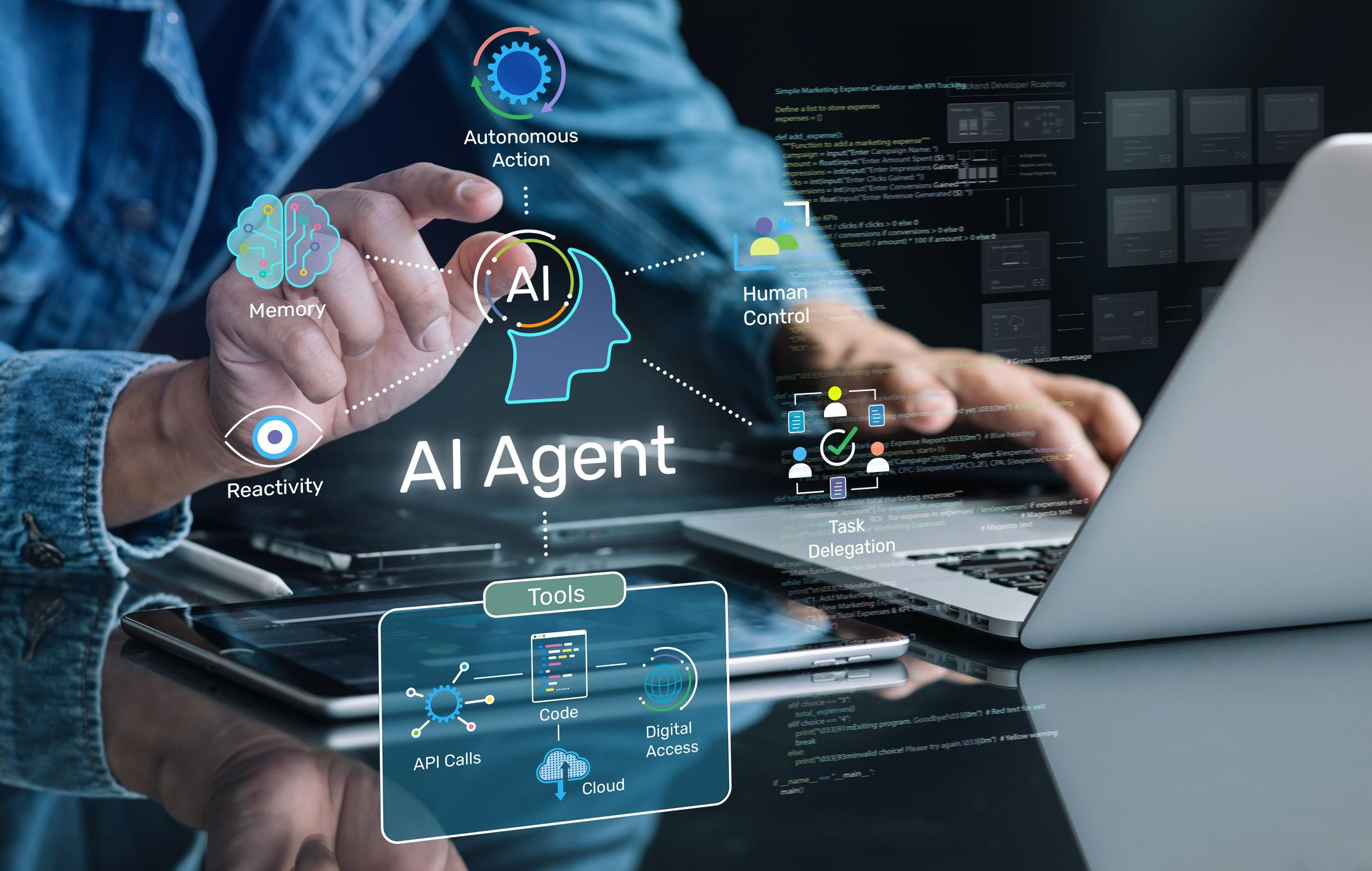 AI Agent automation, memory, human control and task delegation visualization