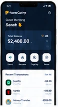 Fama Cash Dashboard screen