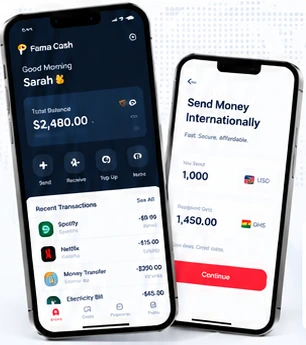 Fama Cash application dashboard