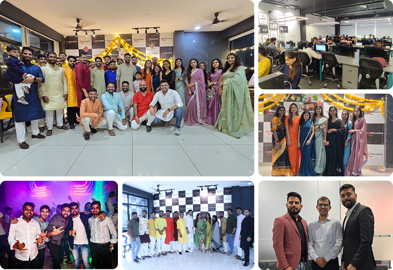 IntelliaTech office culture and collaboration collage