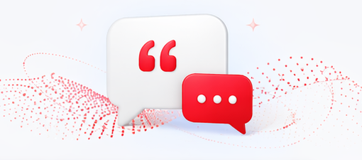 Client conversation and testimonial illustration
